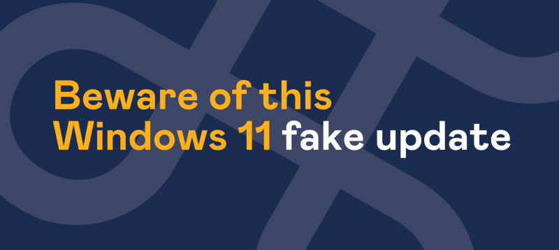 Beware of fake update